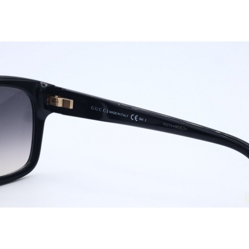 New Authentic Gucci GG 3791/S 8079C Black Square Sunglasses Gray Lenses 49mm (A) - Picture 6 of 6